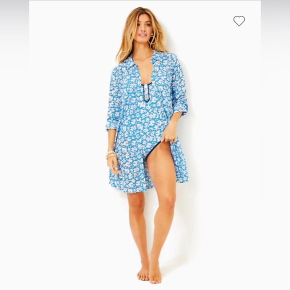 Lilly Pulitzer Natalie Shirtdress Cover Up Size XL (THIS SEASON) EUC - Picture 5 of 7